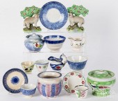 GROUP OF SPATTERWARE, 19TH C.G