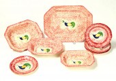 GROUP OF SPATTERWARE.  America