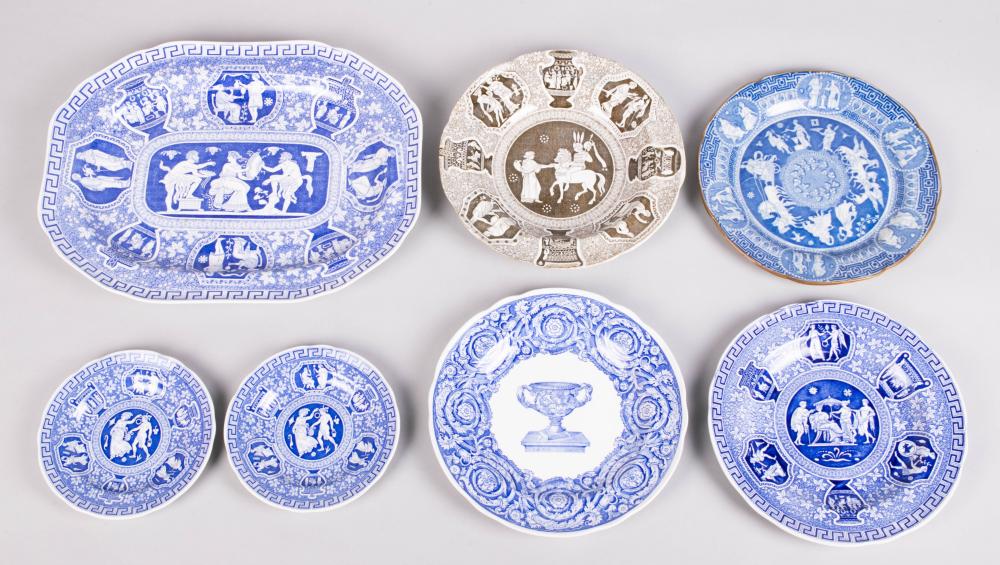 GROUP OF SPODE 'MYTHOLOGICAL