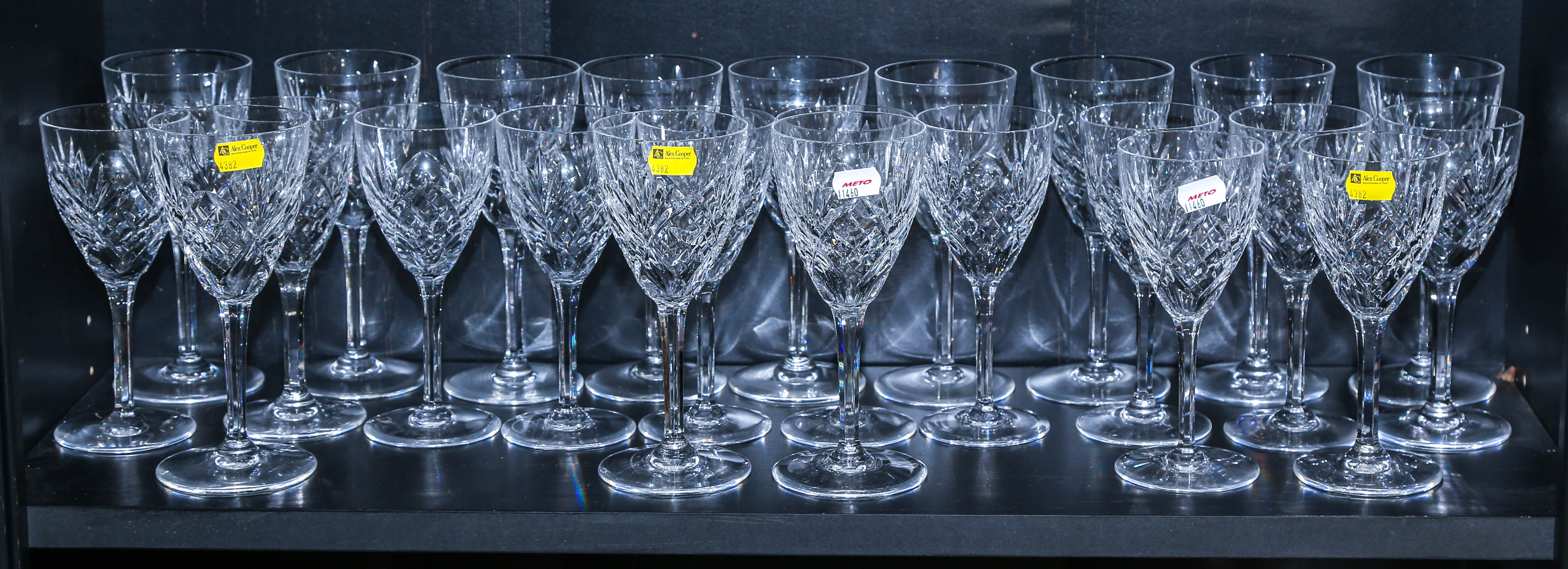 GROUP OF ST. LOUIS STEMWARE Modern;