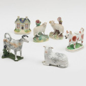 GROUP OF STAFFORDSHIRE ARTICLE