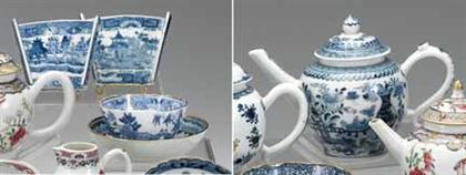 Group of Staffordshire blue