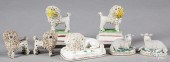 GROUP OF STAFFORDSHIRE COLESLA