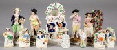 GROUP OF STAFFORDSHIRE FIGURES