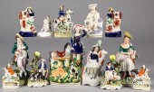 GROUP OF STAFFORDSHIRE MEN AND