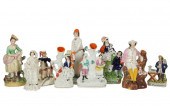 GROUP OF STAFFORDSHIRE POTTERY