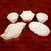 GROUP OF STAFFORDSHIRE SALT GL