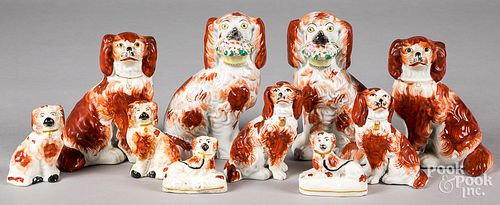GROUP OF STAFFORDSHIRE