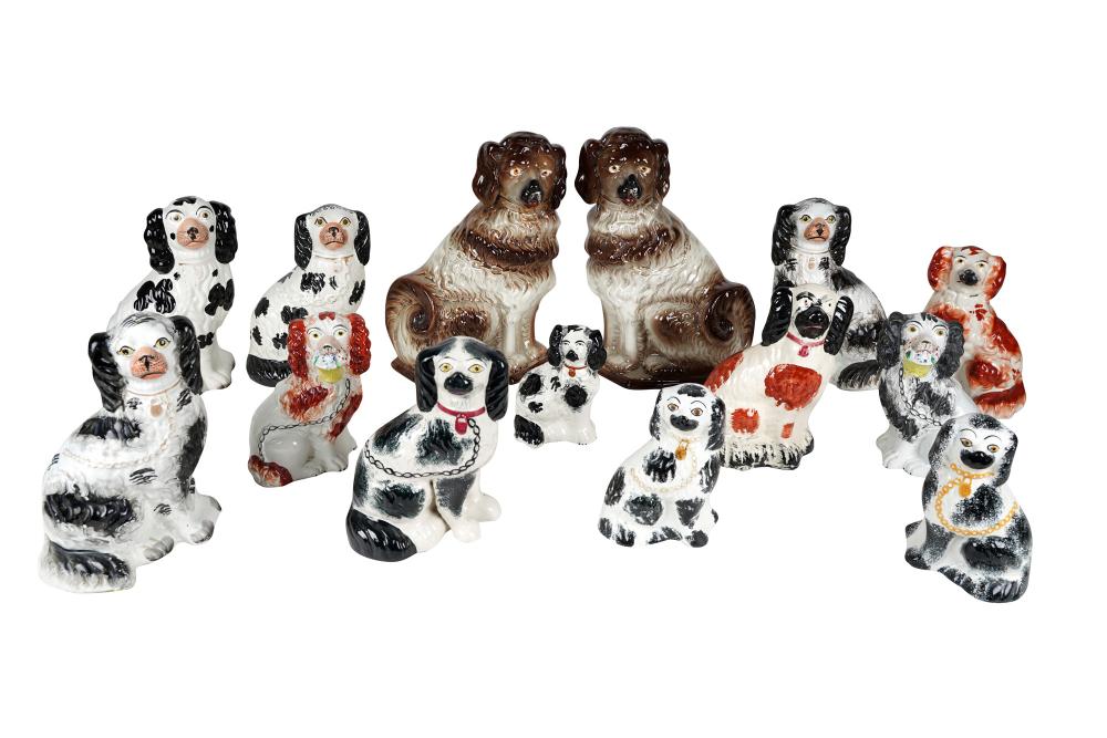 GROUP OF STAFFORDSHIRE STYLE