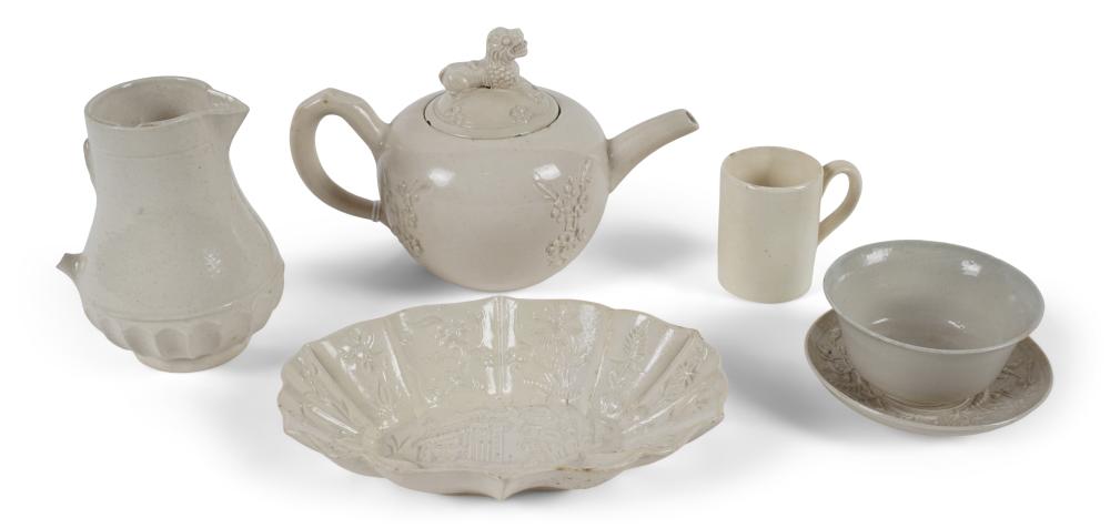 GROUP OF STAFFORDSHIRE WHITE