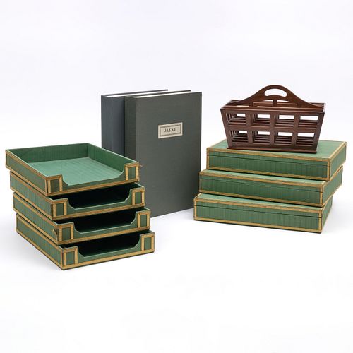GROUP OF STATIONERY BOXES AND