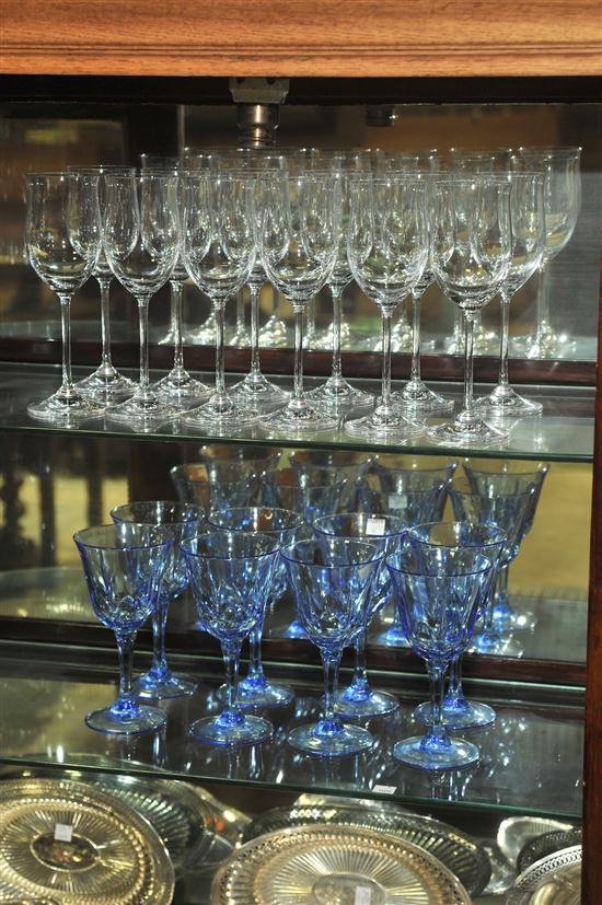 GROUP OF STEMWARE. American  20th