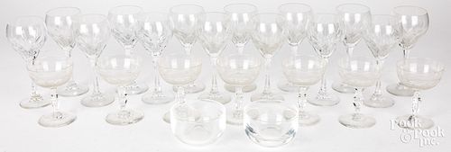 GROUP OF STEMWARE, TO INCLUDE