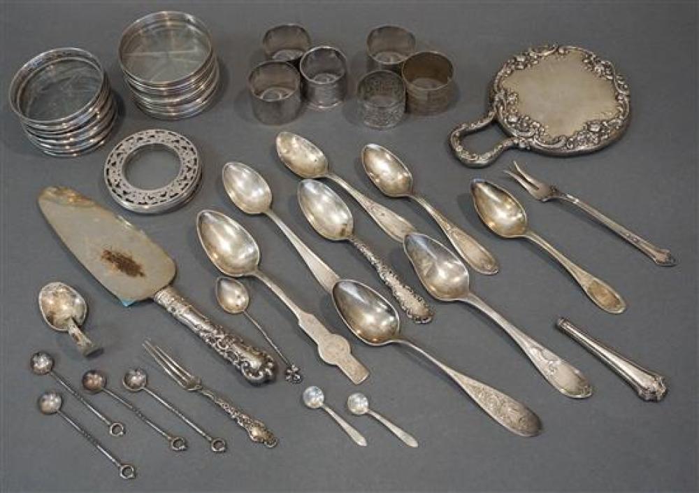 GROUP OF STERLING AND COIN