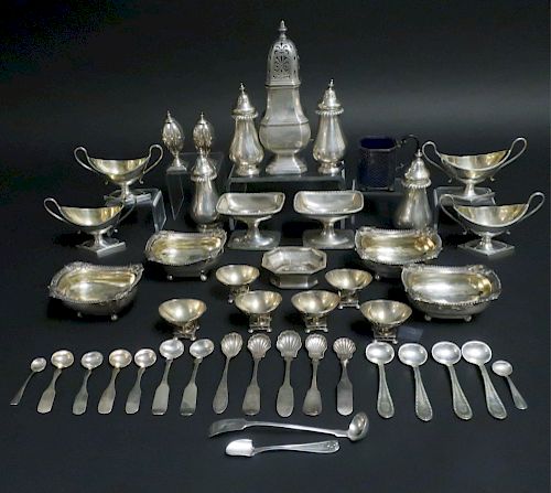 GROUP OF STERLING & COIN SILVER