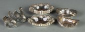 Group of Sterling Nut Dishes &