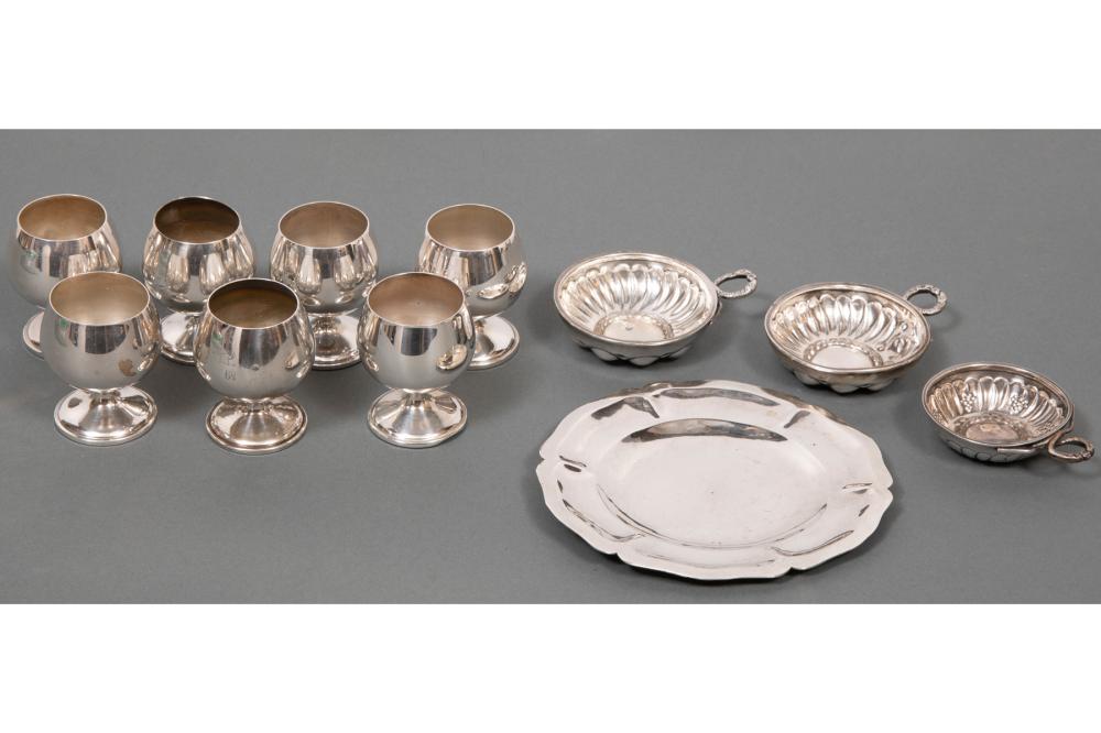 GROUP OF STERLING SILVER HOLLOW