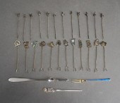 GROUP OF STERLING SILVER HORS