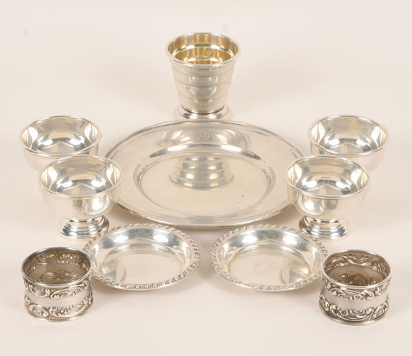Group of sterling silver items,