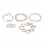 GROUP OF STERLING SILVER JEWEL