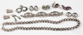 GROUP OF STERLING SILVER JEWEL