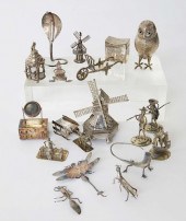 GROUP OF STERLING SILVER MINIA