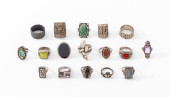 GROUP OF STERLING SILVER RINGS
