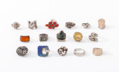 GROUP OF STERLING SILVER RINGS