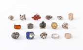 GROUP OF STERLING SILVER RINGS