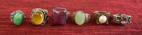 GROUP OF STERLING SILVER SEMI