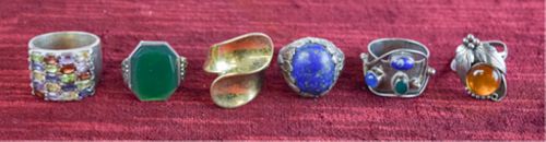 GROUP OF STERLING SILVER SEMI