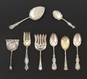 GROUP OF STERLING SILVER SERVI