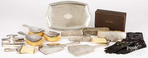 GROUP OF STERLING SILVER VANITY