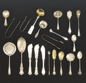 GROUP OF STERLING UTENSILS  A