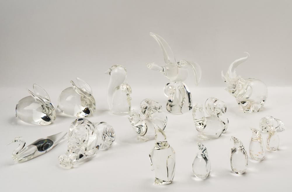 GROUP OF STEUBEN GLASS ANIMAL