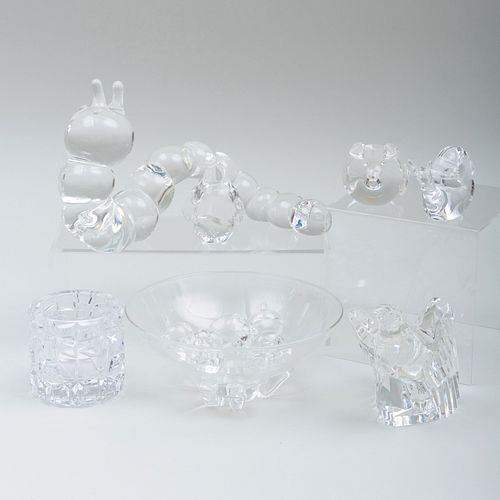 GROUP OF STEUBEN GLASS MODELS OF