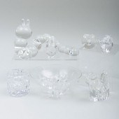 GROUP OF STEUBEN GLASS MODELS