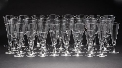 GROUP OF STEUBEN STEMWARE, 33