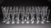 GROUP OF STEUBEN STEMWARE, 33