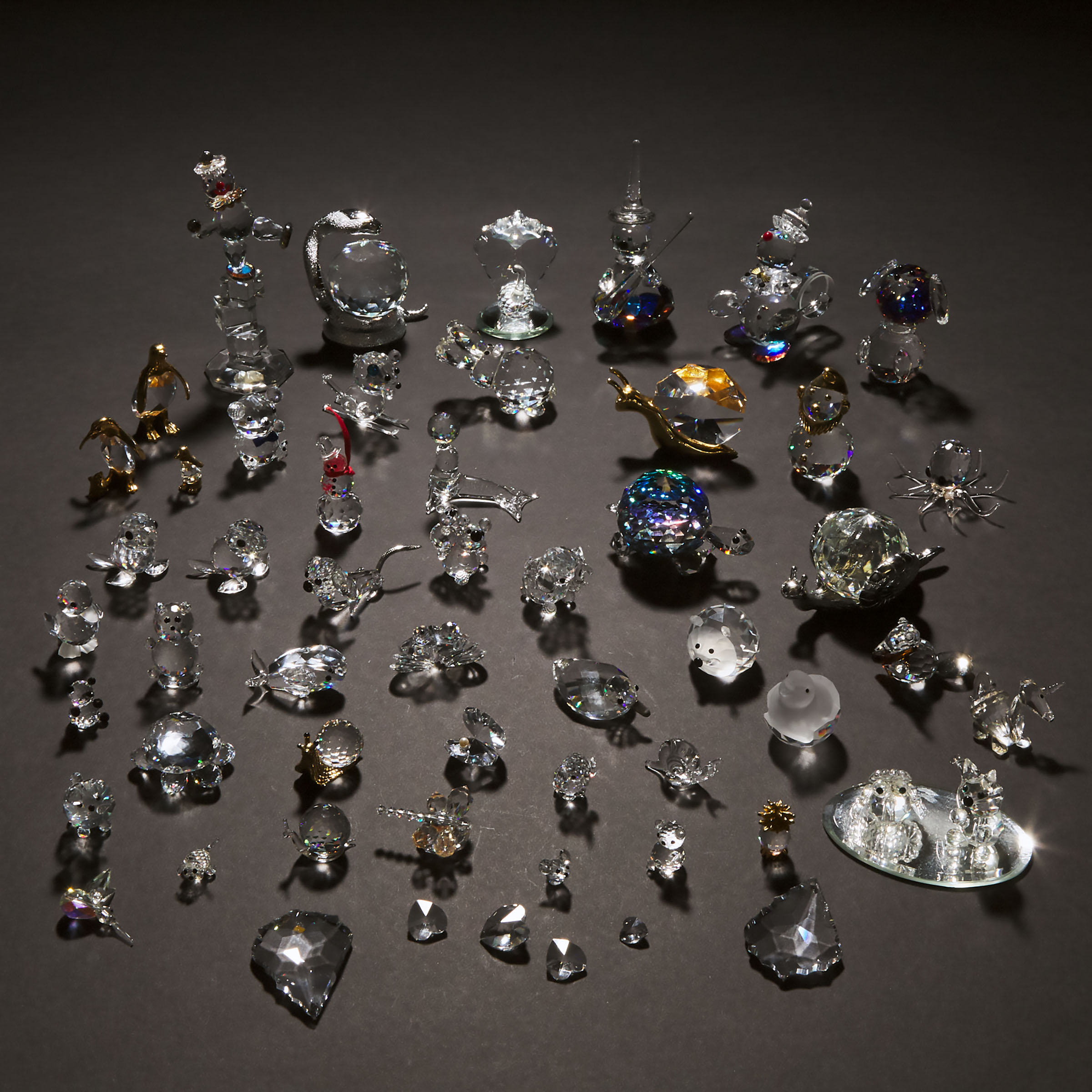 Group of Swarovski-Style Crystal