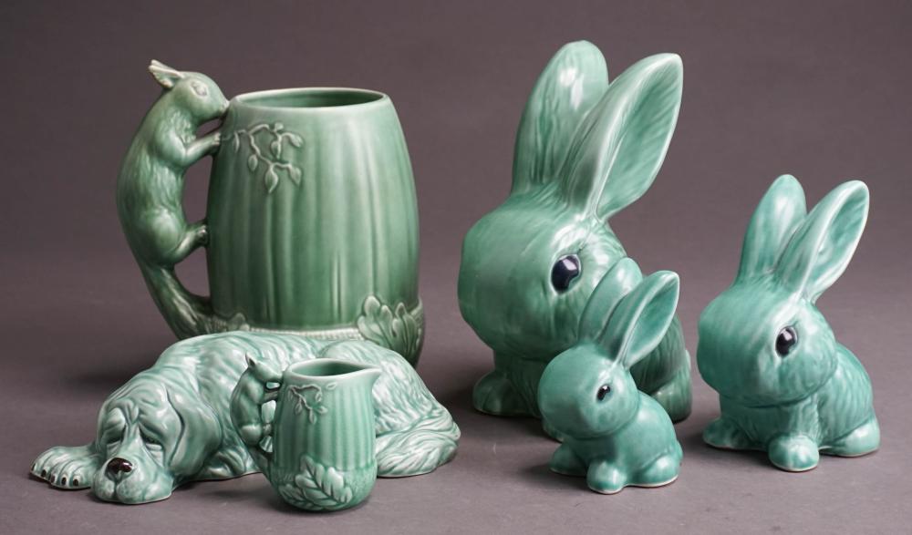 GROUP OF SYLVAC PAINTED CERAMIC