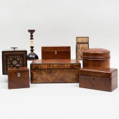 GROUP OF TABLE BOXESComprising
