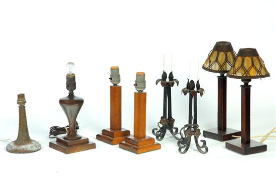 GROUP OF TABLE LAMPS.  American 