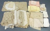Group of table linens- crochet