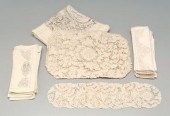 Group of table linens, openwor