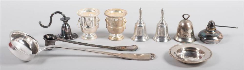 GROUP OF TEN ASSEMBLED SILVER AND