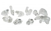 GROUP OF TEN BACCARAT CRYSTAL
