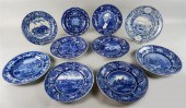 GROUP OF TEN BLUE AND WHITE TR