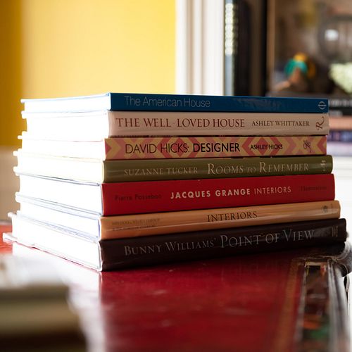 GROUP OF TEN BOOKS ON INTERIOR