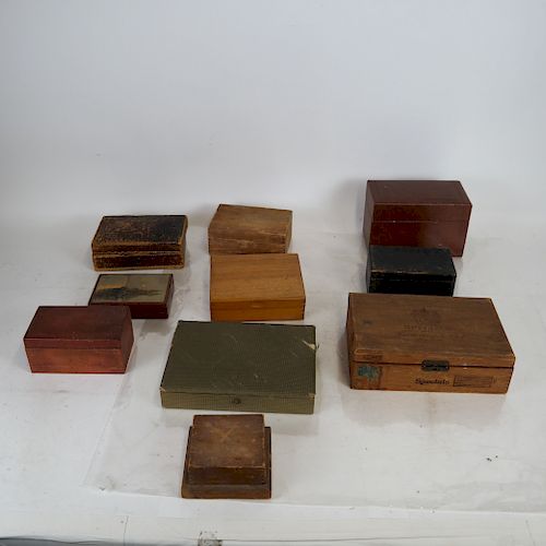 GROUP OF TEN BOXES - CIGAR,